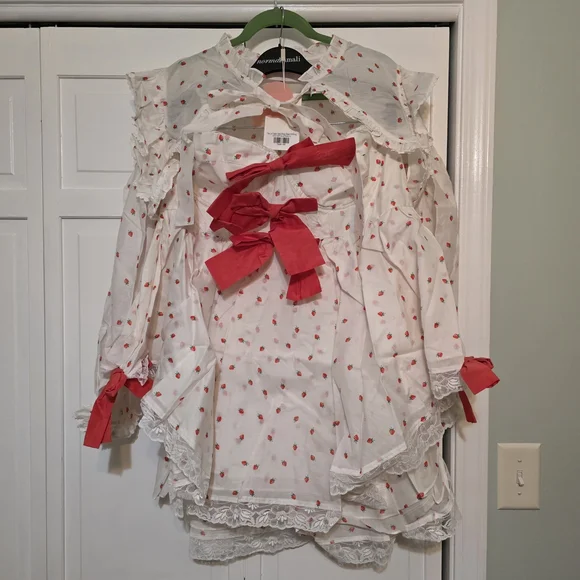 Selkie La Fraise Strawberry Shortcake Cake Shop Mini Dress - 1X - NWT - Picture 3 of 12